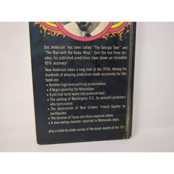 Doc Anderson The Man Who Sees Tomorrow Psychic Hardcover Book 1970 Library VTG - Picture 4 of 12